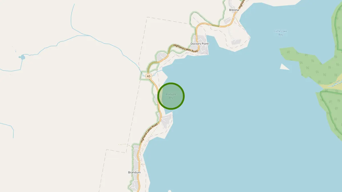 Launceston Rubbish Removal service area map for Alanvale