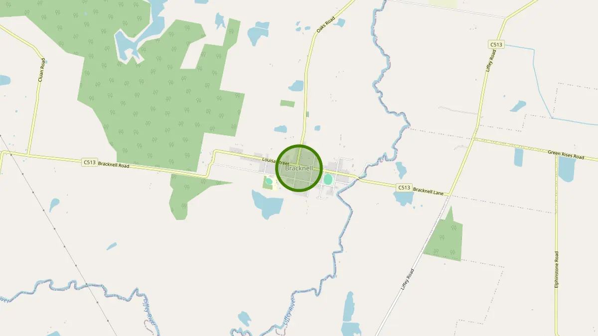 Launceston Rubbish Removal service area map for Bracknell