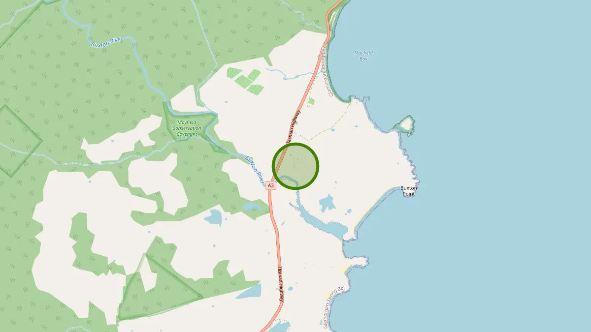 Launceston Rubbish Removal service area map for Mayfield