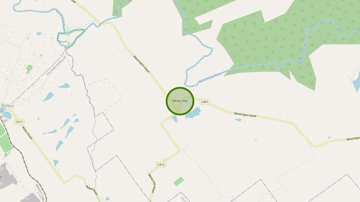 Launceston Rubbish Removal service area map for White Hills