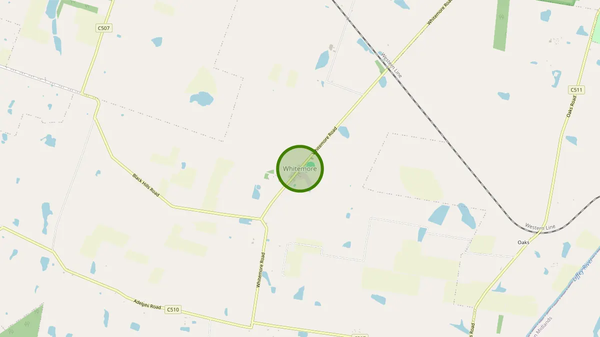 Launceston Rubbish Removal service area map for Whitemore